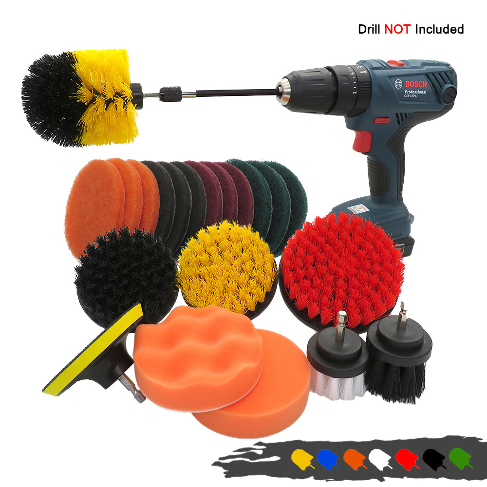 Electric Drill Cleaning Brush Set Cleaning Tools For Commercial
