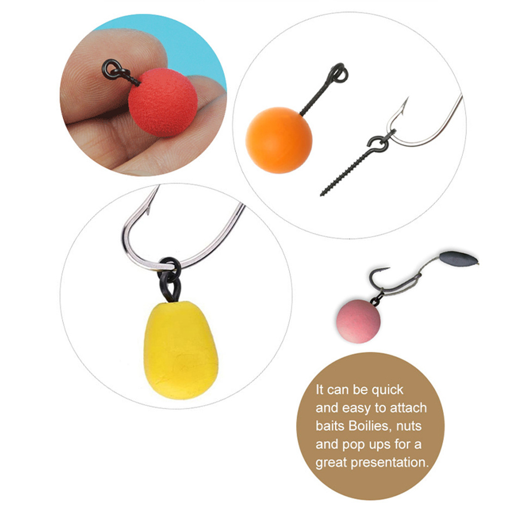 Metal Fishing Hook Bait Screw Stopper Spinner Rig Boilies - Temu Canada