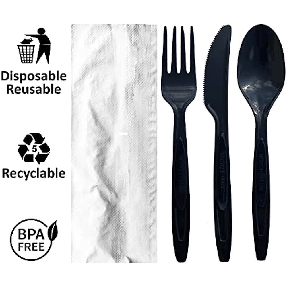 PlasticPro Juego de 50 tenedores de plástico de peso pesado