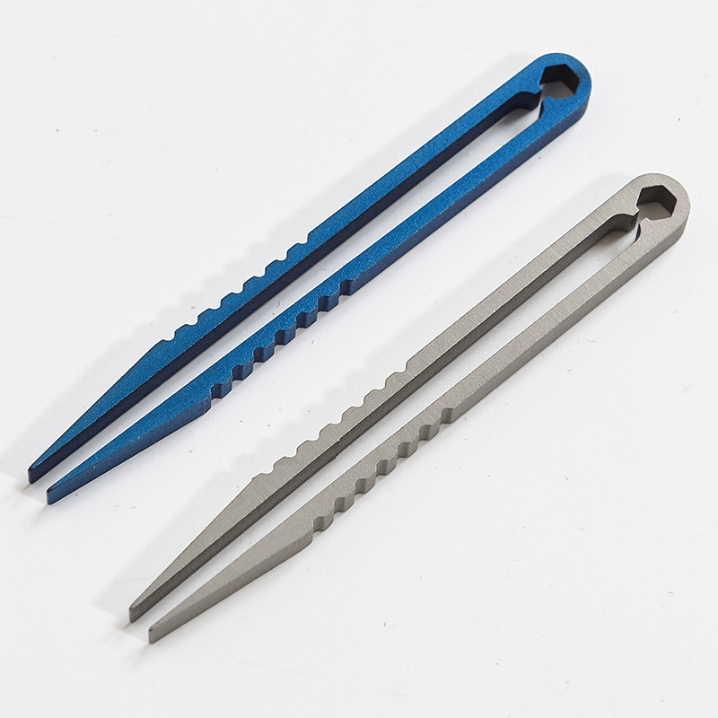 Clip Titanium Tweezers Pick Clamping Edc Multipurpose Gadget - Temu