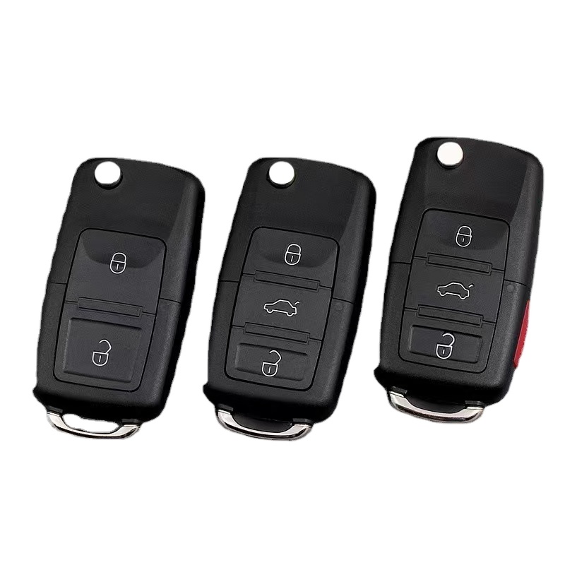 Für VW Golf Polo T5 Caddy Tiguan 3 Tasten Auto Schlüssel Klappschlüssel  Gehäuse