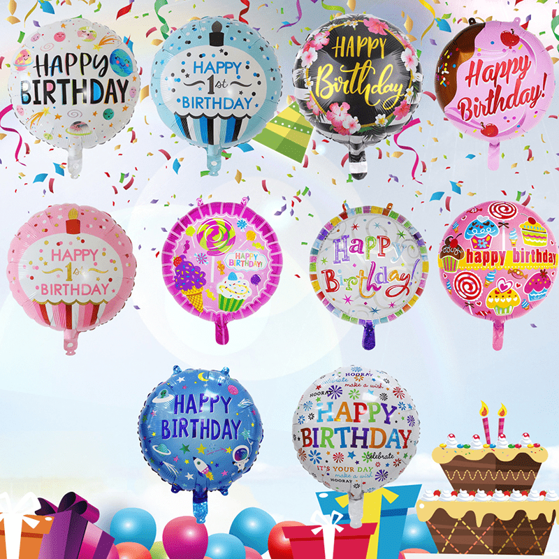 1 Set/10pcs Globos Feliz Cumpleaños Decoraciones Cumpleaños - Temu