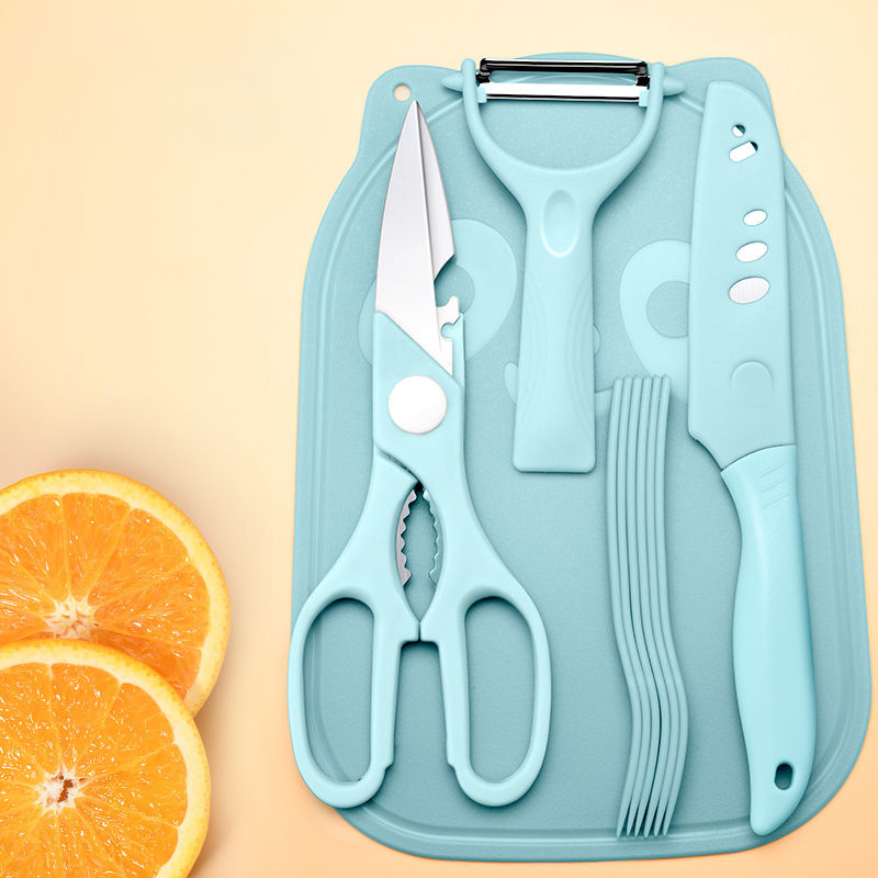 Kitchen Utensil Set, Cute Cutting Board & Fruit Knife & Peeler, Ceramic  Knife Peeler, Plastic Cutting Board, Portable Kitchen Supplies Gadgets,  Multifunctional Kitchen Tools For Restaurants/supermarkets - Temu