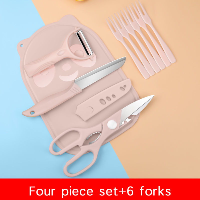 Kitchen Set With Mini Camping Plastic Cutting Board Knife - Temu