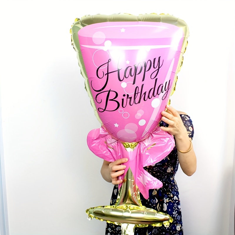 Bouteille de verre de champagne Birthday Party gobelet Film aluminium en  forme de ballon de décoration - Chine Ballon et décoration ballon prix