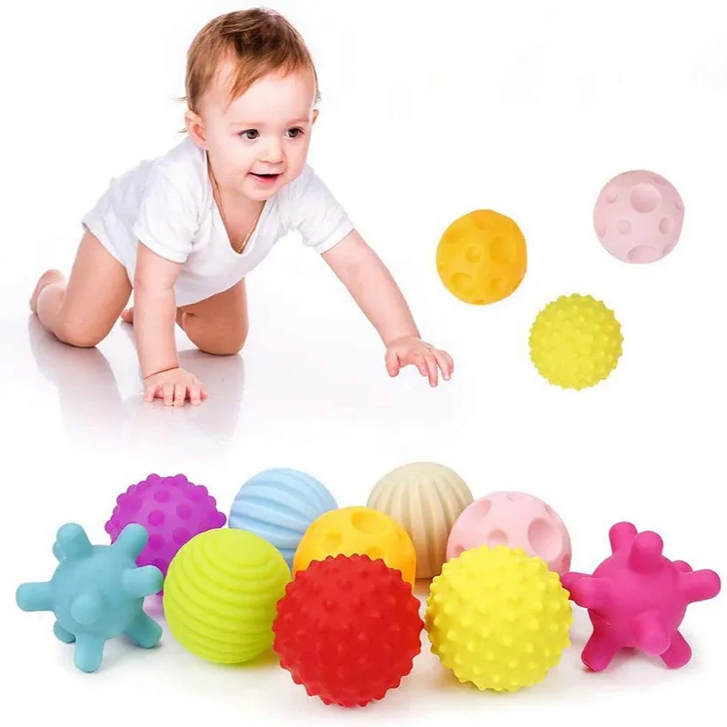 Acheter Six pièces en caoutchouc texturé Multi sens tactiles jouets  tactiles enfants balle main sensorielle bébé jouet bébé formation Massage balles  souples