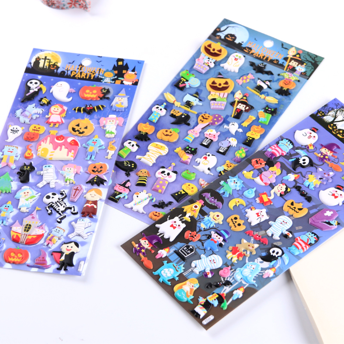 Spooktacular Halloween 3d Bubble Stickers - Perfect For Diy Projects,  School Supplies, And Gifts! - Temu