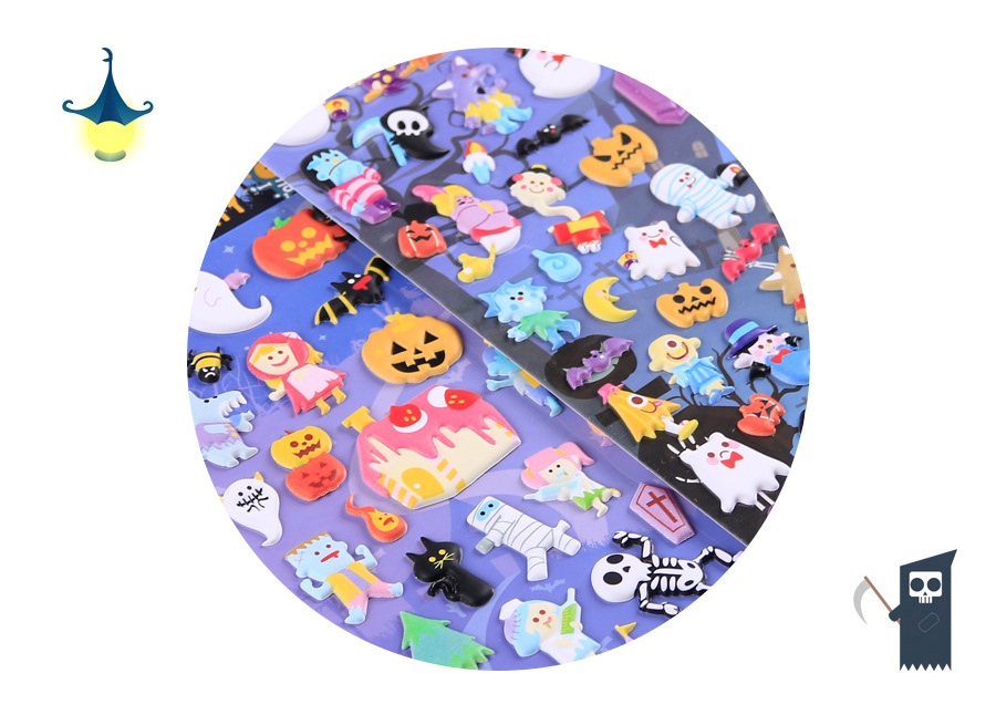 Spooktacular Halloween 3d Bubble Stickers Perfect For Diy - Temu Australia