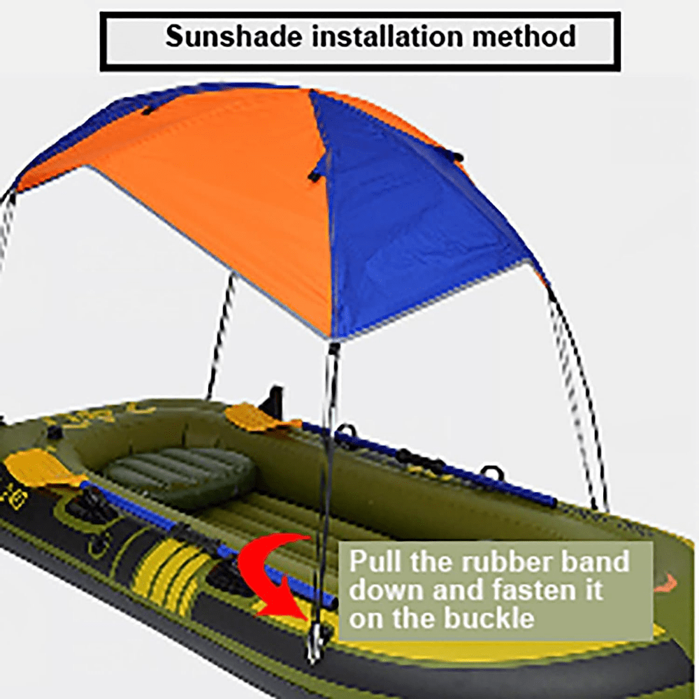 Stay Protected Cool In Sun Inflatable Kayak Awning Canopy - Temu