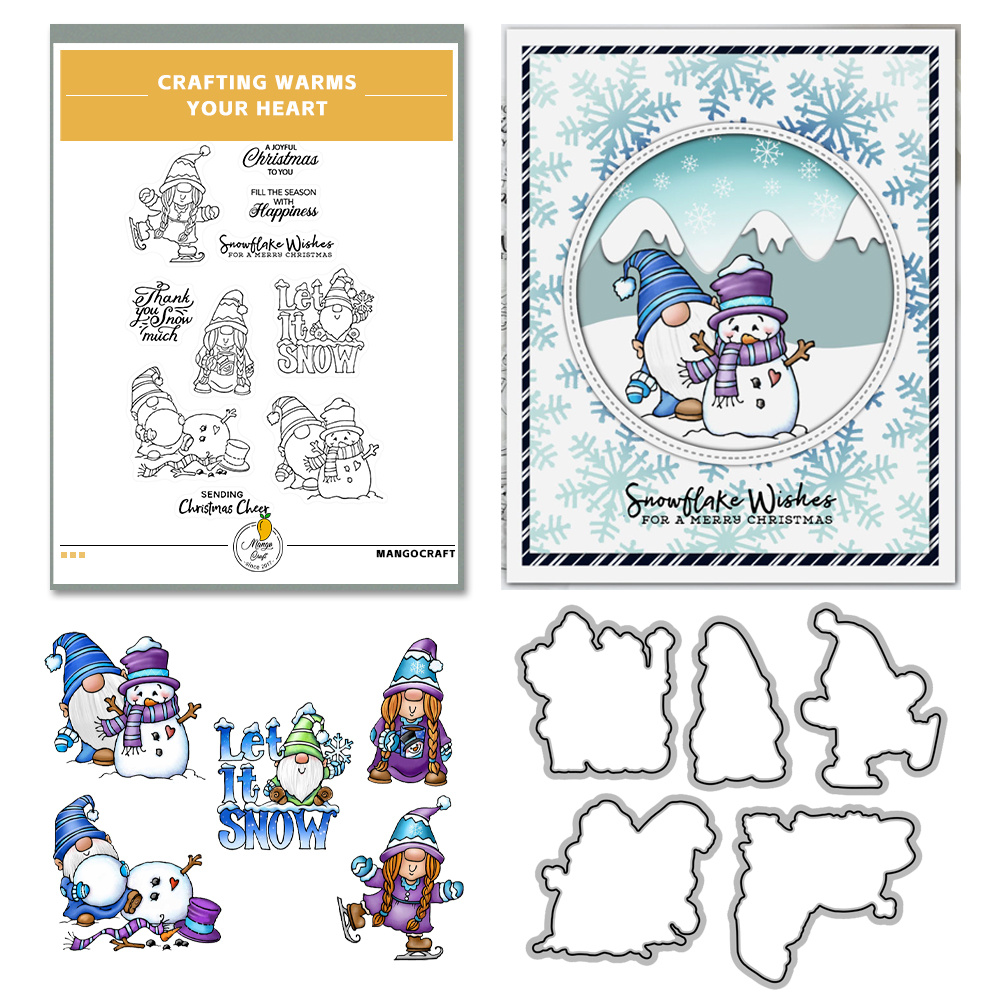 Clear Silicone Stamps Christmas Snowman Snowflake - Temu