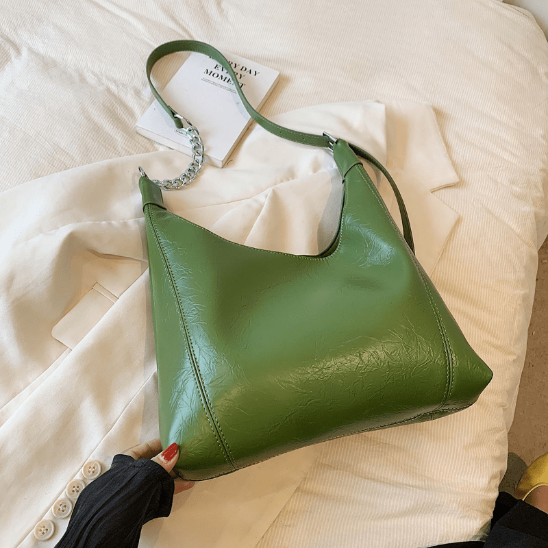 Vintage Women Tote Handbags PU Leather Chain Crossbody Shoulder