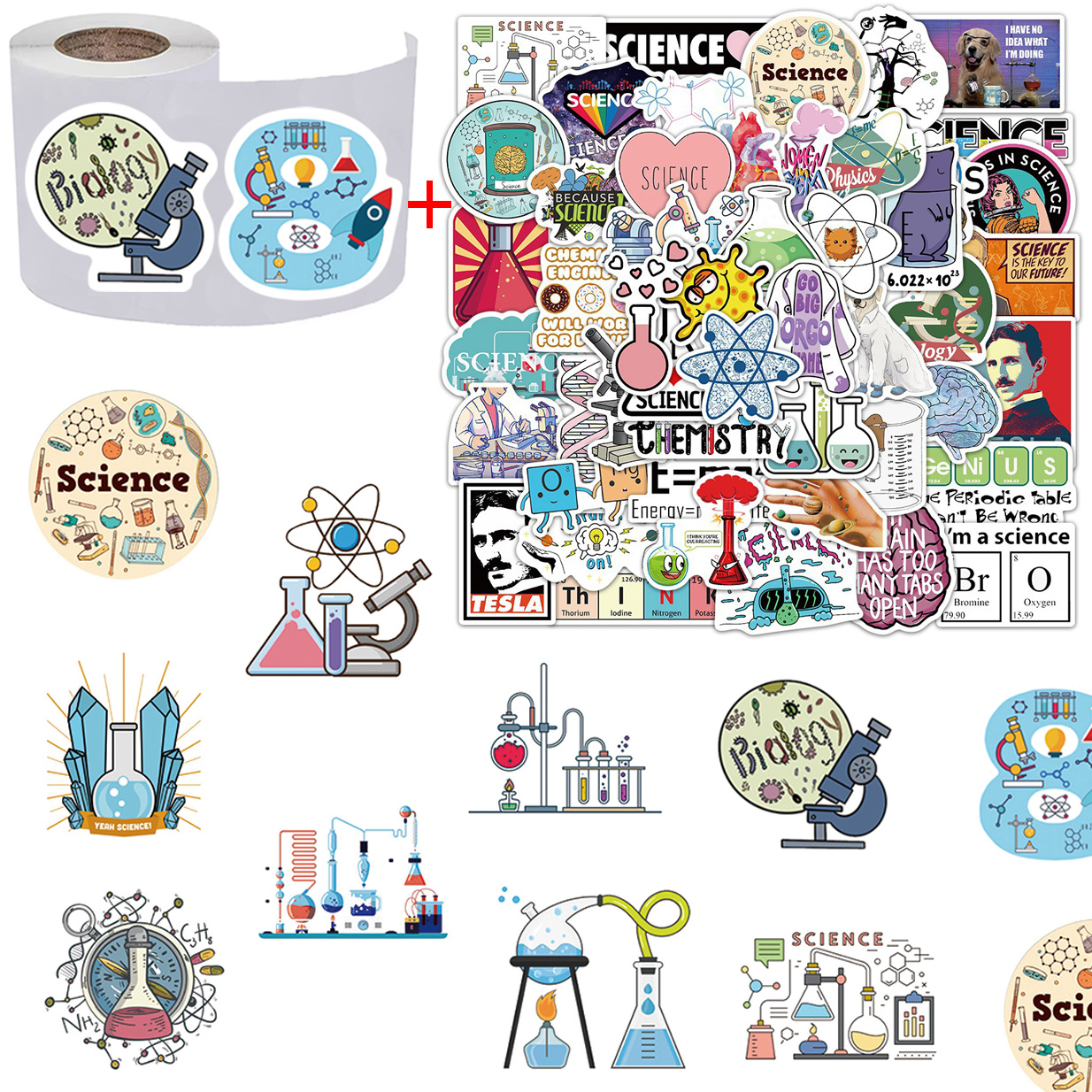 Science Lab Stickers Vinyl Waterproof Cartoon Stickers For - Temu