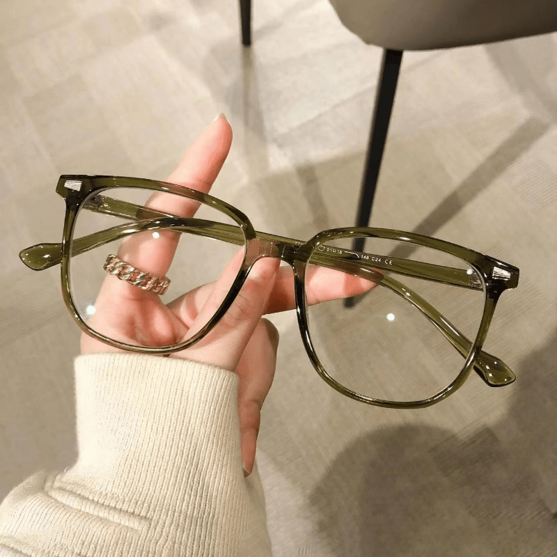 Men Vision Care Round Frame Ultralight Eyeglasses Metal Eyewear Blue Light  Blocking Glasses Computer Goggles PINK 