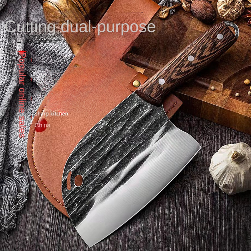 Hand-Forged round Head Old-Fashioned Kitchen Knife