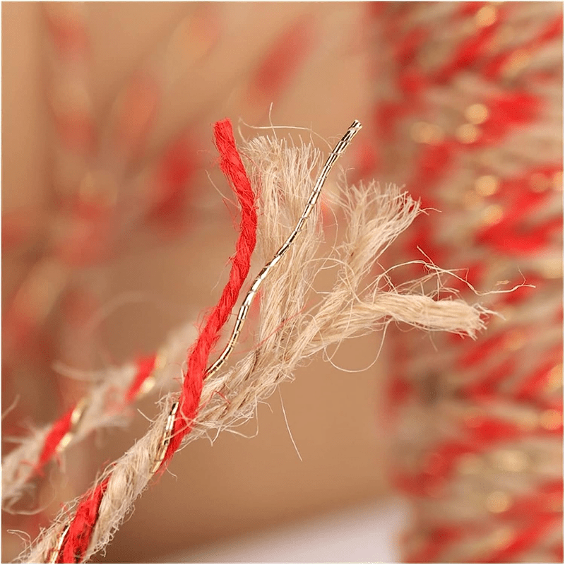 Jute Twine Red+White