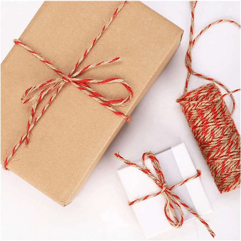 6 Rolls Christmas Twine Gift Wrapping Cord Bakers Twine Rope for
