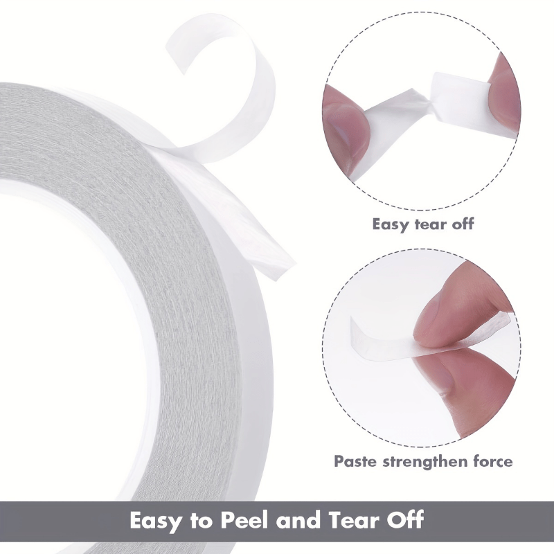 5 Rolls Double Sided Adhesive Tape, Double-Side Craft Tape For