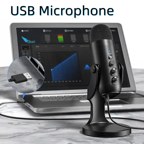 TONOR PC Microfono USB Cardioide Condensatore per Computer Gioco Mic Plug &  Play con Treppiede e Filtro Pop per Registrazione Vocale, Podcasting,  Streaming, Video di  per Laptop PC Desktop : 