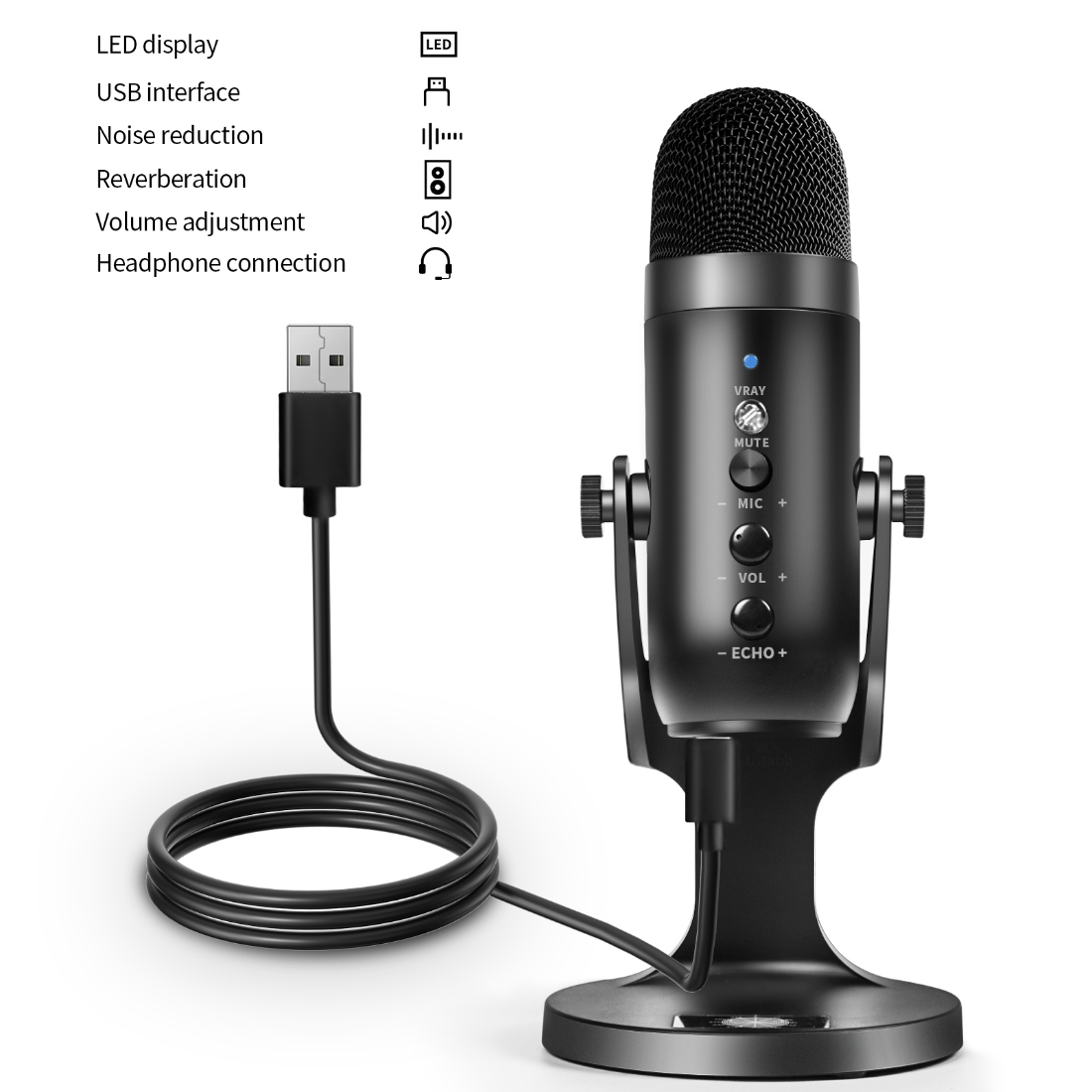 Microfono De Pc Para Streaming Usb, Kit Profesional De Micro