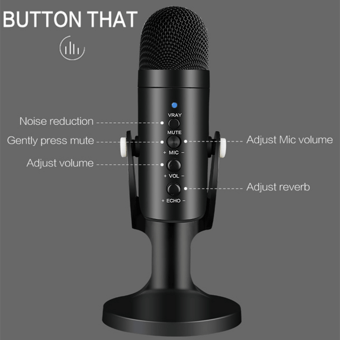 Blue Yeti USB Condenser Microphone Broadcast Kit with