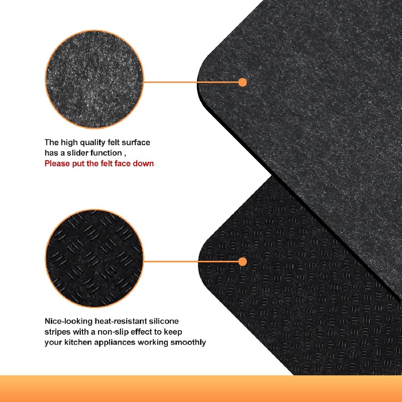 4 Pcs Heat Resistant Mat for Air Fryer Kitchen Countertop Protector Mat