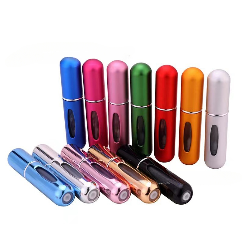 Portable Mini Refillable Perfume Atomizer Bottle, 5ml Travel Perfume  Bottles, Empty Cologne Atomizer Atomizer Travel Size Spray Bottles  Accessories 5 sets of 5ml/0.2oz for Outgoing, 8 Pack ,Multicolor 