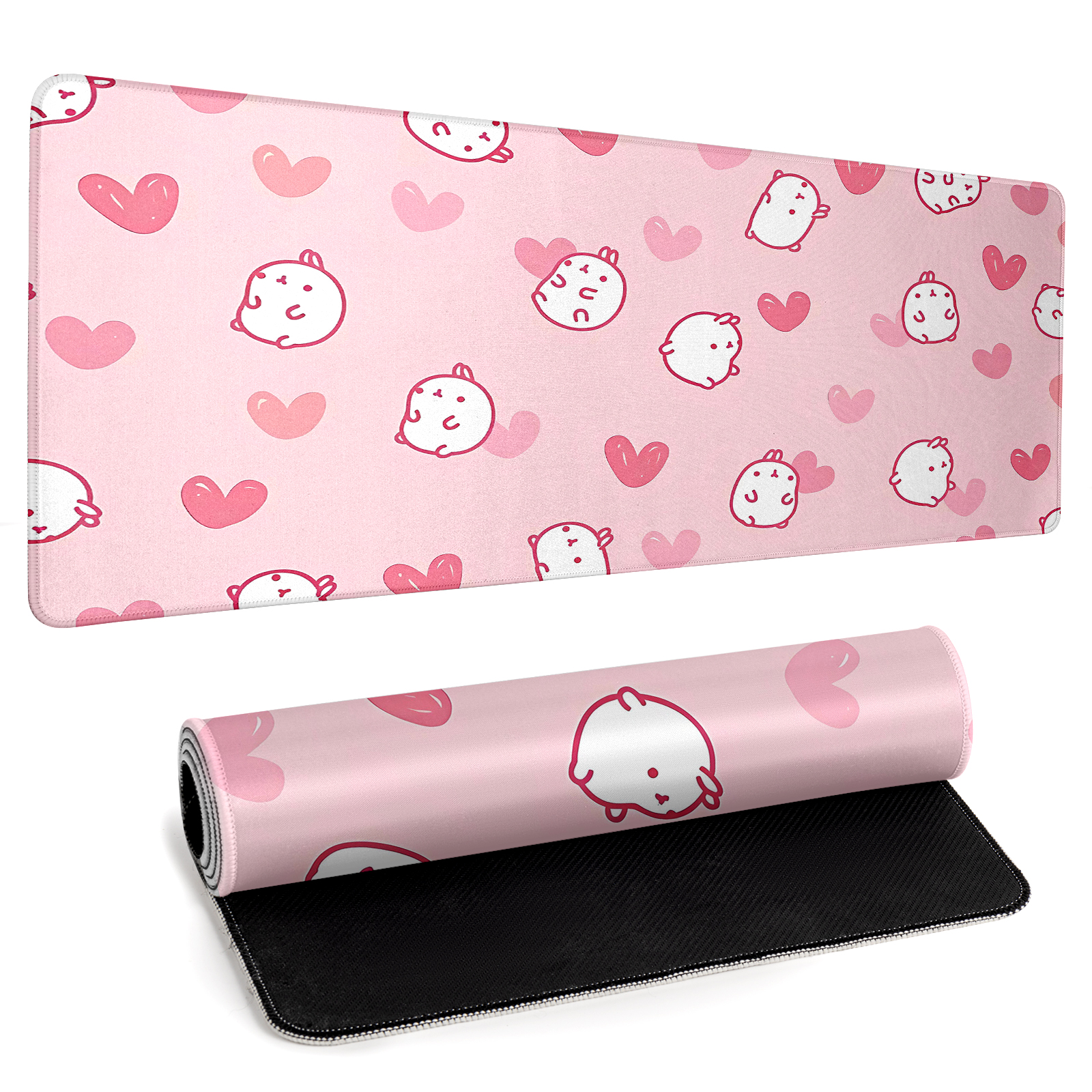 Gaming Chatcute Kawaii Rabbit Trap Gaming Mouse Pad With Wrist Rest -  44cm*80cm