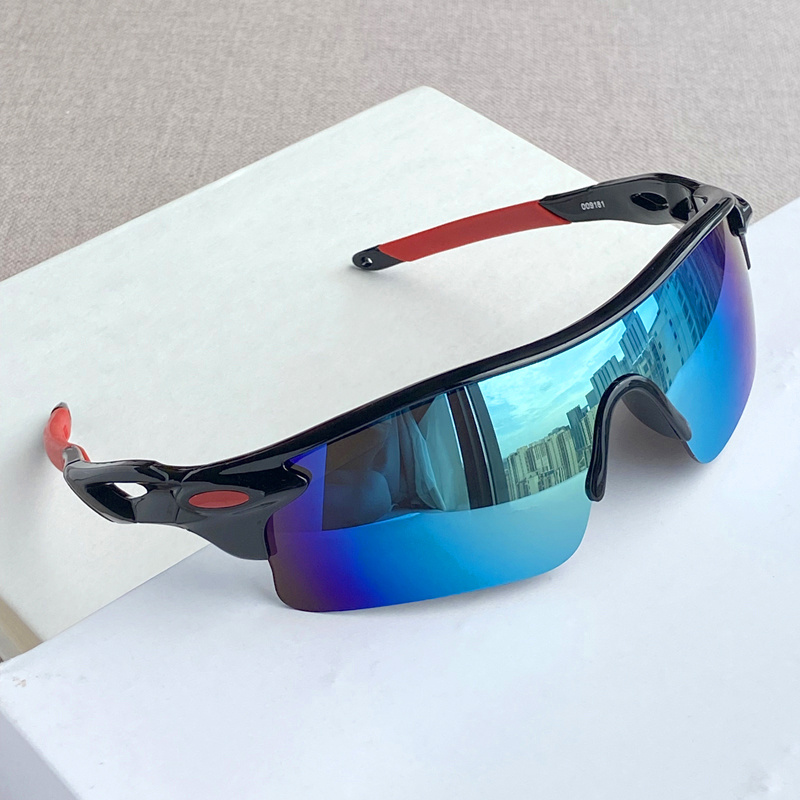 2022 Retro New Men's Sports Sunglasses Curved Cycling Colorful Reflective