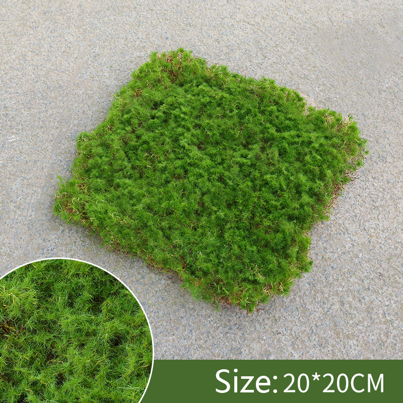 Quality Simulation Artificial Moss Grass Block Turf Mat Wall Green Plants  DIY Home Lawn Mini Garden Home Micro Landscape Decora