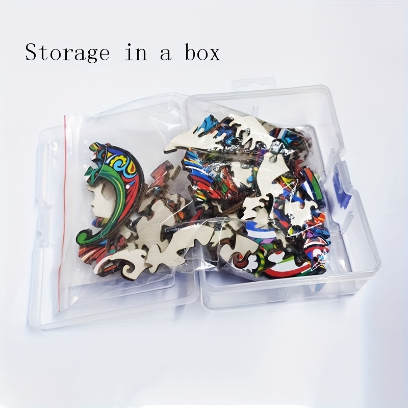 Lions Wooden Puzzle with Challenging High Difficulty - Irregular Shape Particles