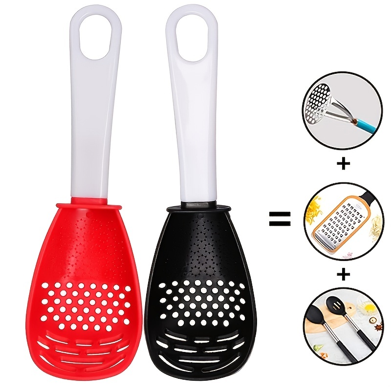 1pc Cooking Spoon Colander Strainer For Draining Mashing