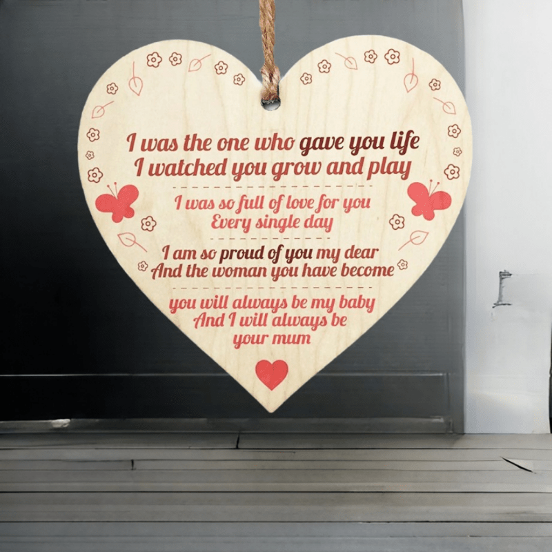 Acrylic Heart Plaque gifts For Mom From Daughter Creative - Temu