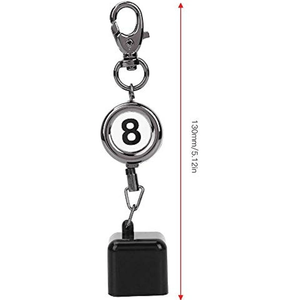 1pc Billiard Telescoping Chalk Holder Snooker Pool Cue Chalk Holder Key  Chain Buckle Retractable Rope For Billiards Accessories