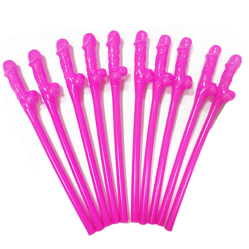 Penis and Bride Bachelorette Party Straws