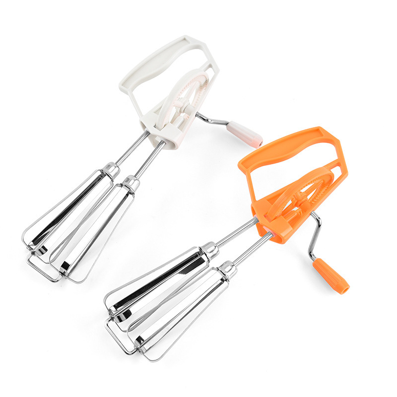 1pc Hand Crank Whisk Metal Whisk Double Wheel Stainless Steel Rotary Whisk  Kitchen Egg Beater Kitchen Egg Stirring Stick Batter Cream Blender Baking  Tool Kitchen Tools Kitchen Accessaries - Home & Kitchen 