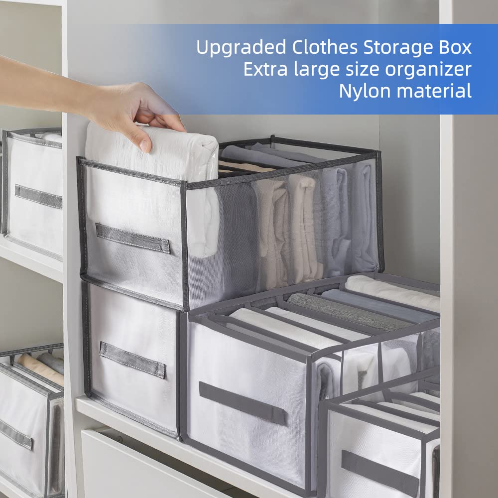 Comprar Organizador de armario plegable para pantalones vaqueros, caja de  almacenamiento no tejida, compartimento, caja de separación, sujetador, 1  ud.