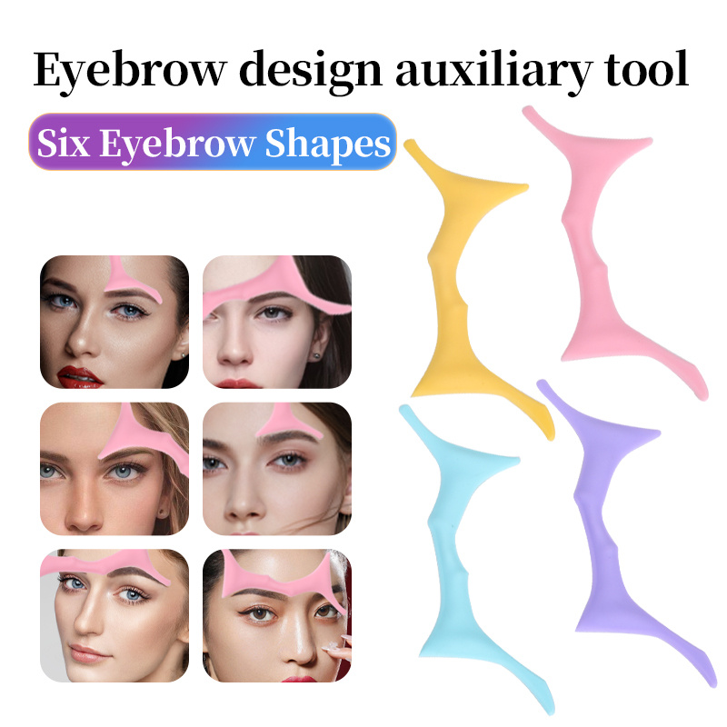 Silicone Eyebrow Shaper Card Lazy Makeup Tool For Perfect Eyebrow Shape