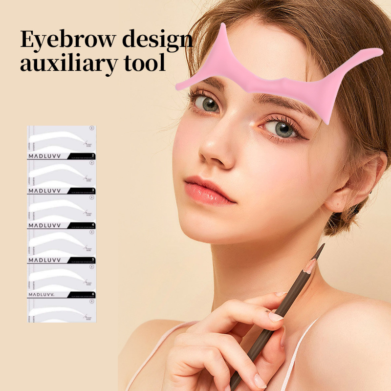 Silicone Eyebrow Shaper Card Lazy Makeup Tool For Perfect Eyebrow Shape