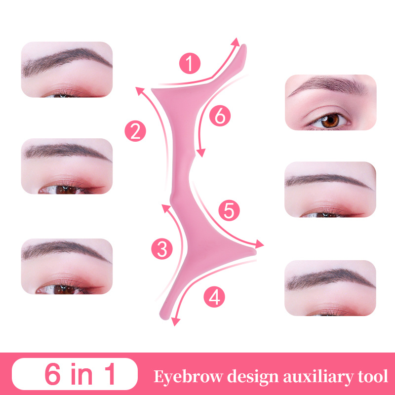 Silicone Eyebrow Shaper Card Lazy Makeup Tool For Perfect Eyebrow Shape