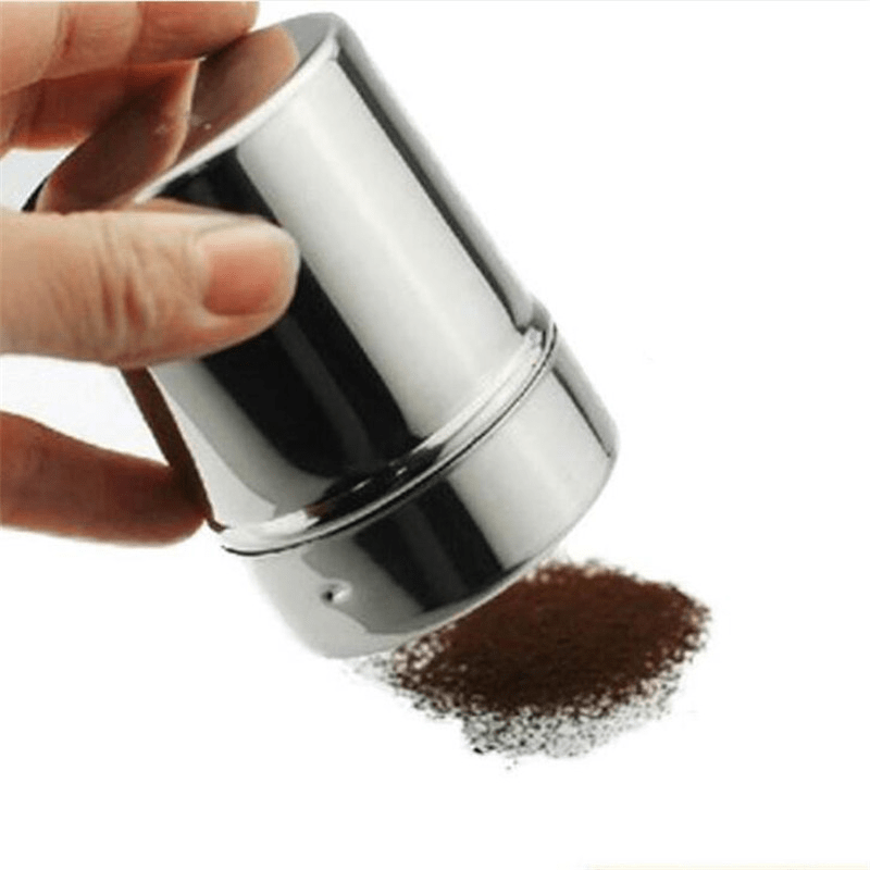 Stainless Chocolate Shaker Cocoa Flour Sugar Powder Coffee Sifter Cappuccino  Coffee Stencils kitchen Accessories Barista Tools