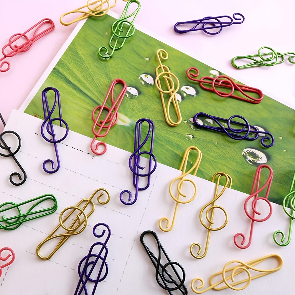 Paper Clips Musical Notes Style Type Metal Creative Cute - Temu