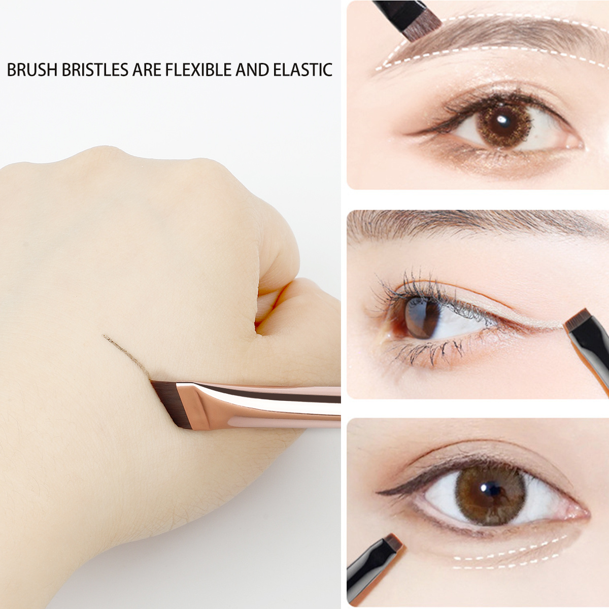Fine Angled Eyeliner Brush Ultra Thin Precision Eye - Temu