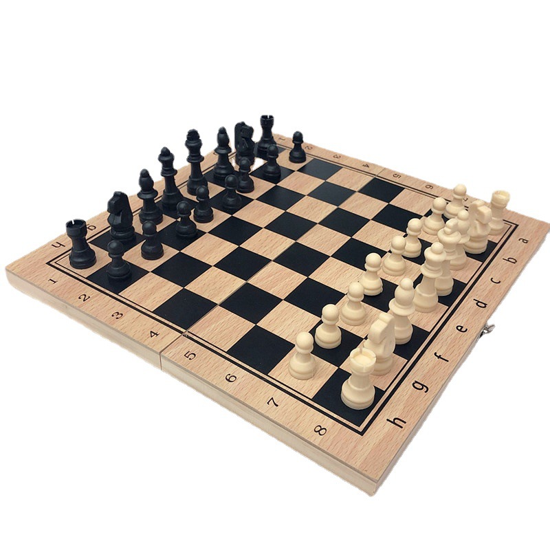 Coffret d'échecs magnétique 25 cm avec tiroir de rangement