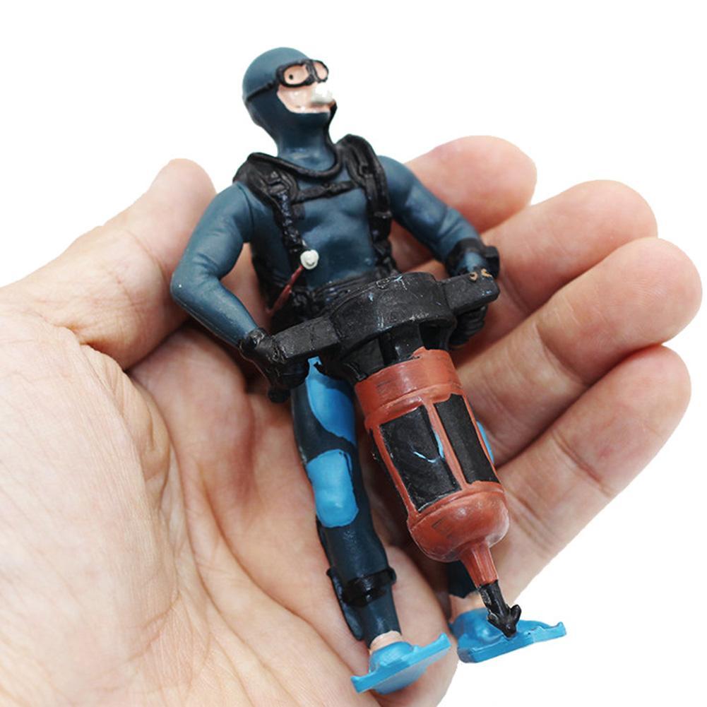 Plastic Seabed Exploration Diver Doll Scene Decoration Toys