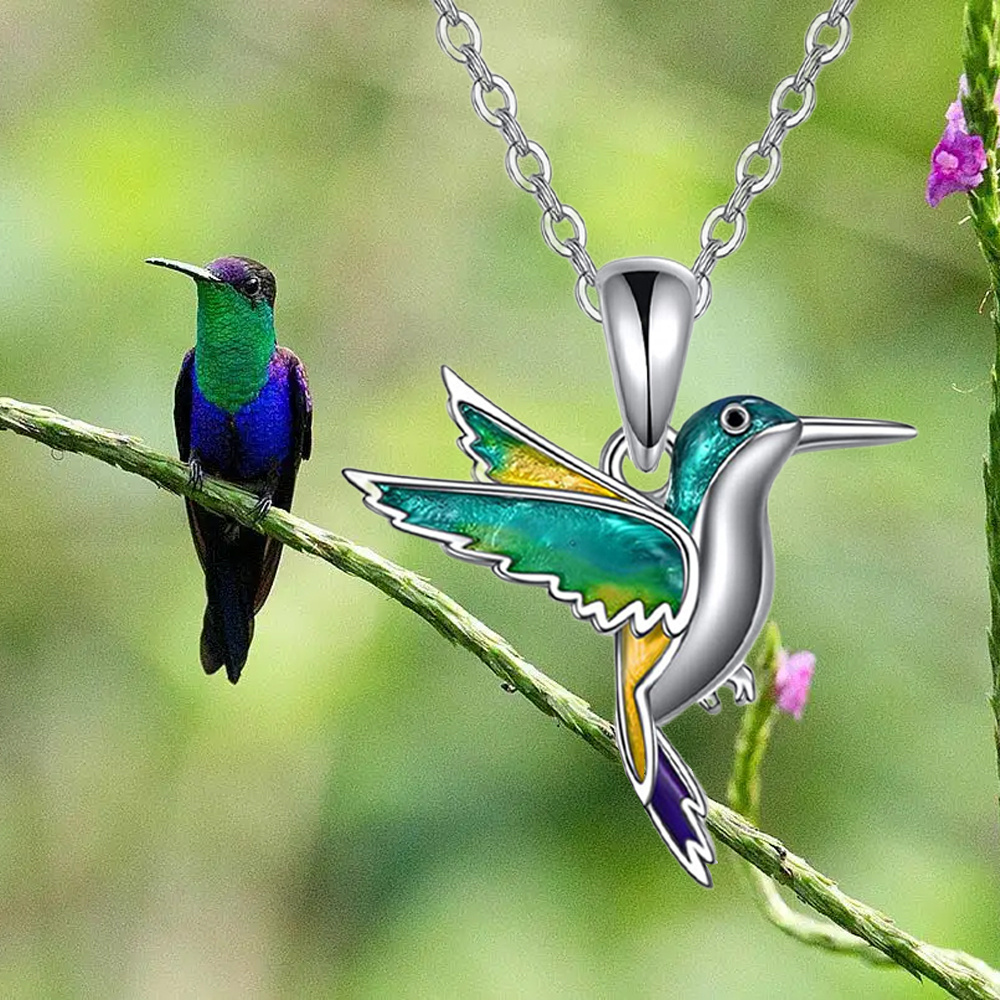 Abalone deals hummingbird pendant