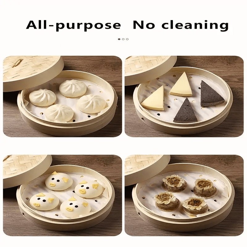 100pcs Air Fryer Baking Parchment,Air Fryer Parchment Paper Liners,  Disposable Oil-Proof Water-Proof Cooking Paper For Baking Cookies, Air Fryer,  Grilling, Steaming Basket