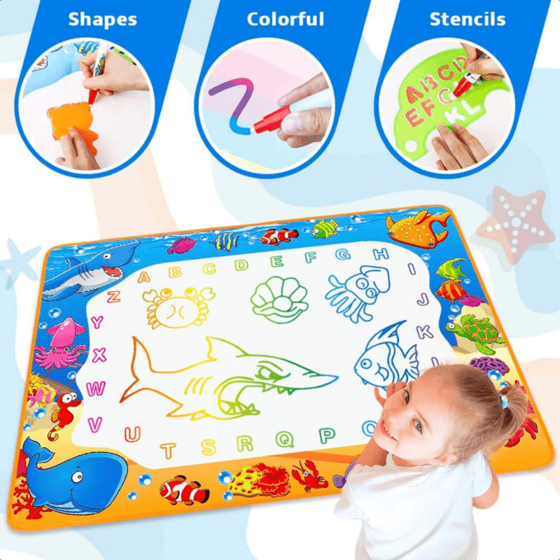 Water Doodle Mat Painting Writing Color Doodle Drawing Mat - Temu