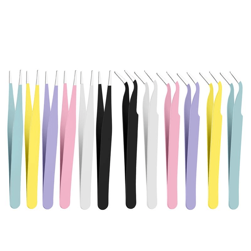 2pcs Stainless Steel Tweezers, Jewelry Making Tools, Epoxy Resin Mold Tools, Color Tweezers Kits, Handmade Jewelry Accessories