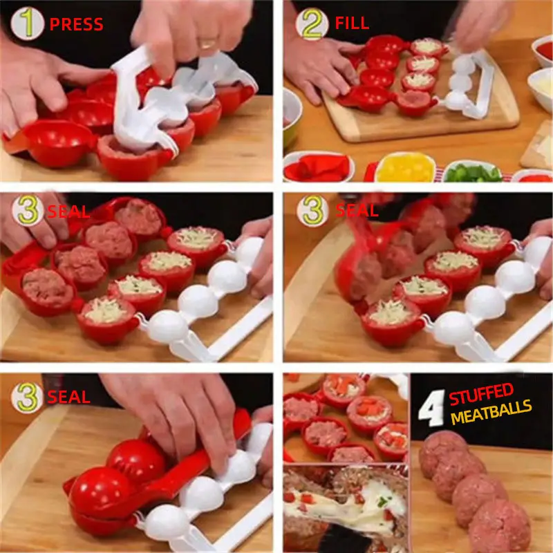 1pc meatball molds making fishballs christmas kitchen self stuffing food cooking ball maker kitchen tools accessories kitchen supplies details 3