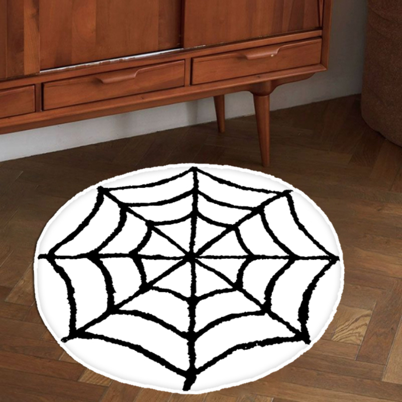 Halloween Spiderweb Pattern Floor Mat Soft And Comfortable - Temu